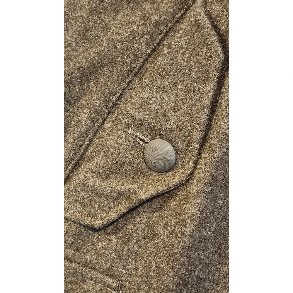 Vintage Swedish Military 1960 Wool Cargo Pants Grey Brown 29x27 M58 Vietnam Era‎